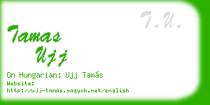 tamas ujj business card